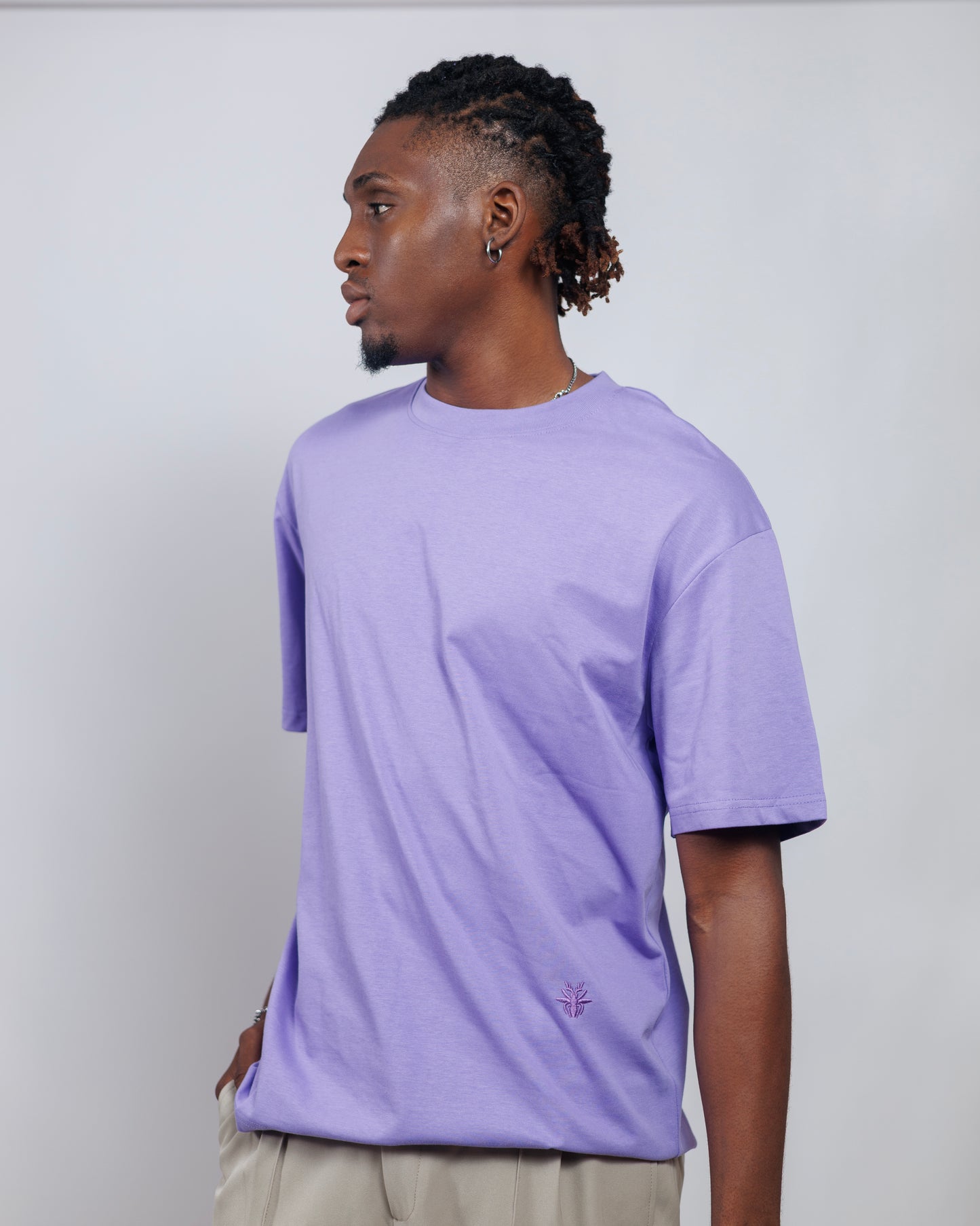 Ood Beetle Relaxed Tee in Lavender