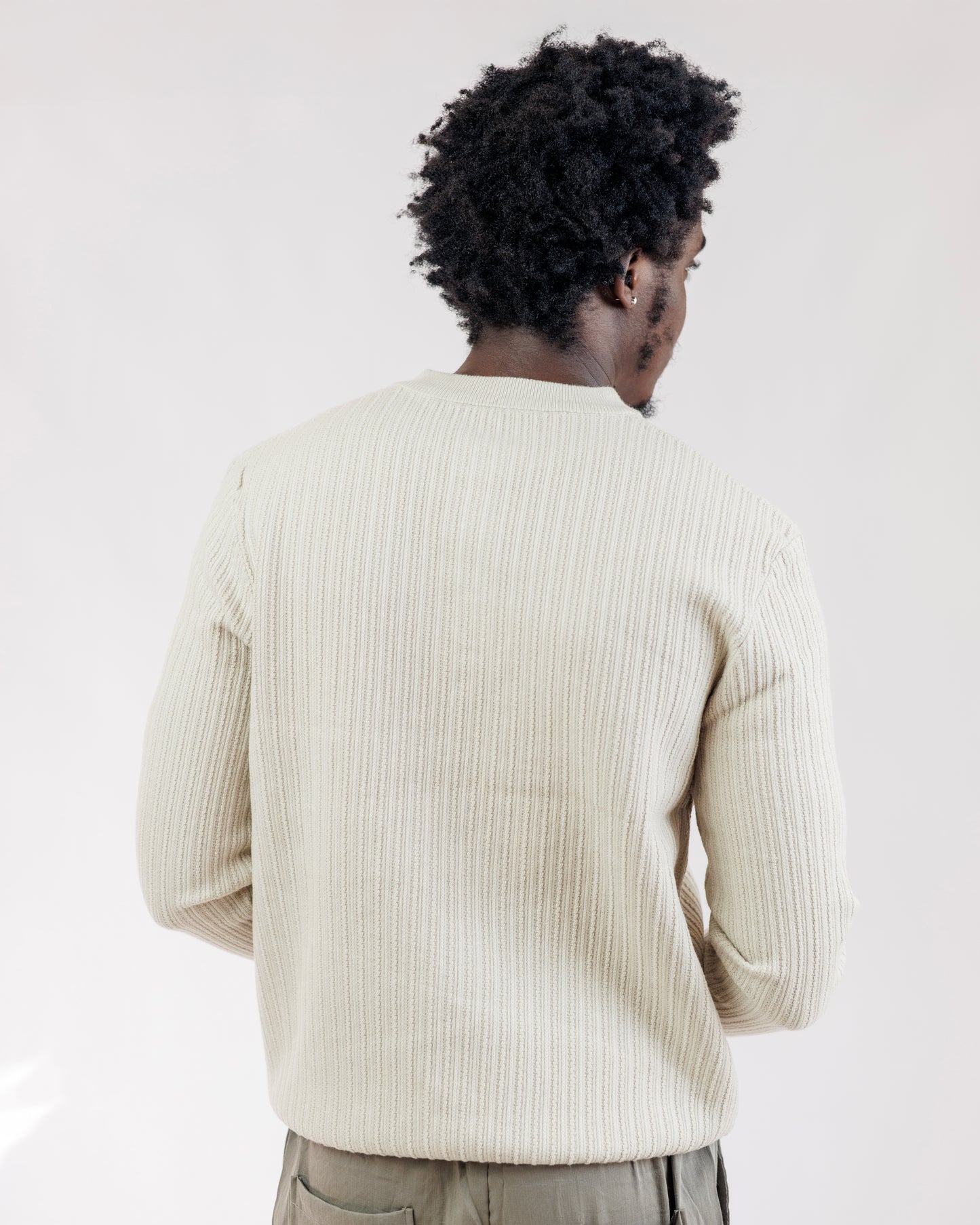 Vogue Ribbed Henley Sweatshirt