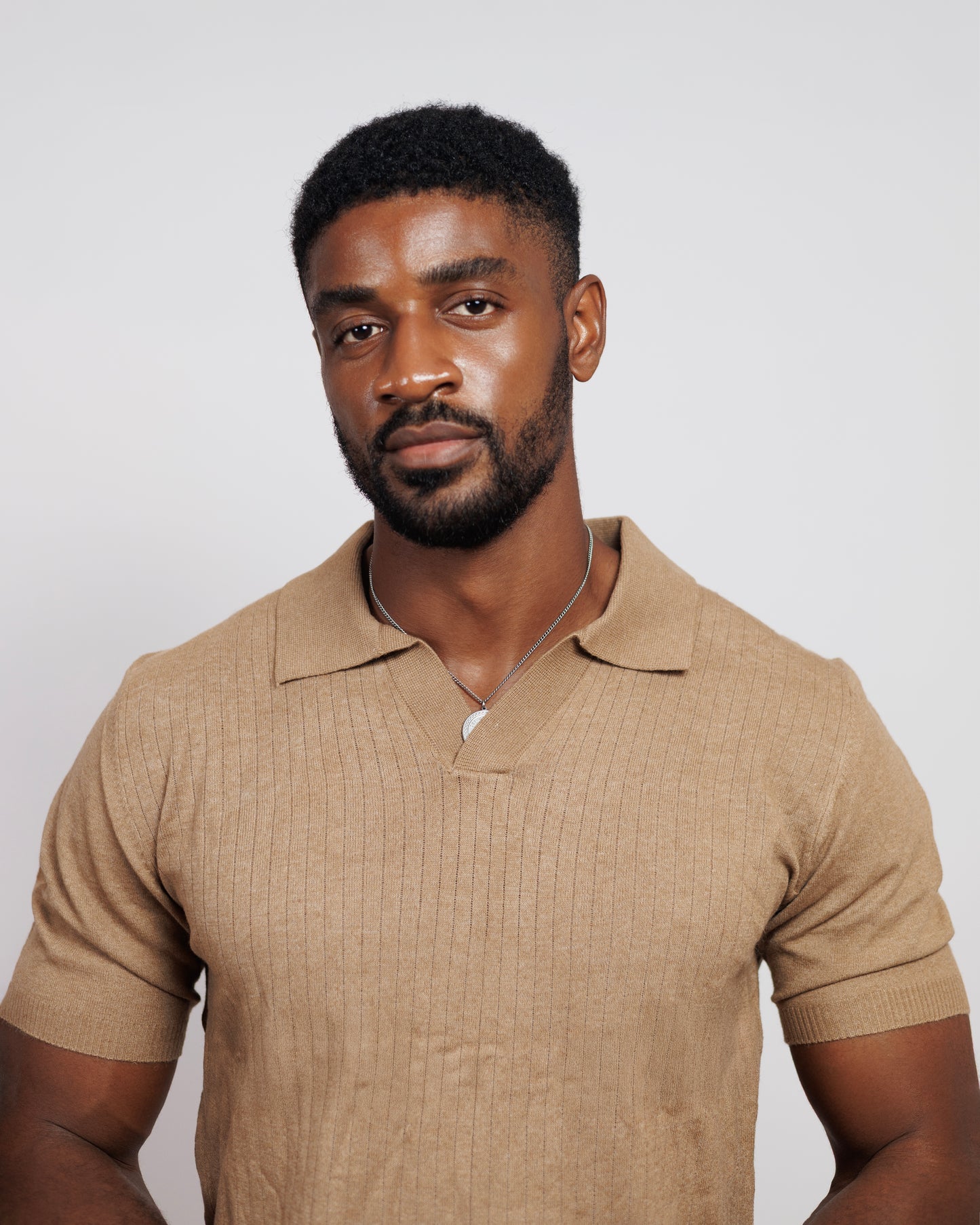 OOD Revere Polo Shirt in Camel Brown