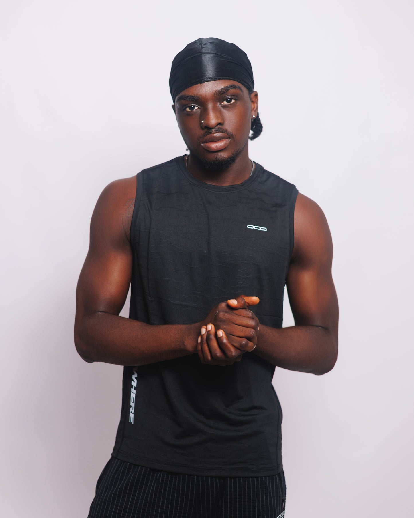 OOD Activ Anywhere Muscle Tank in Jet Black