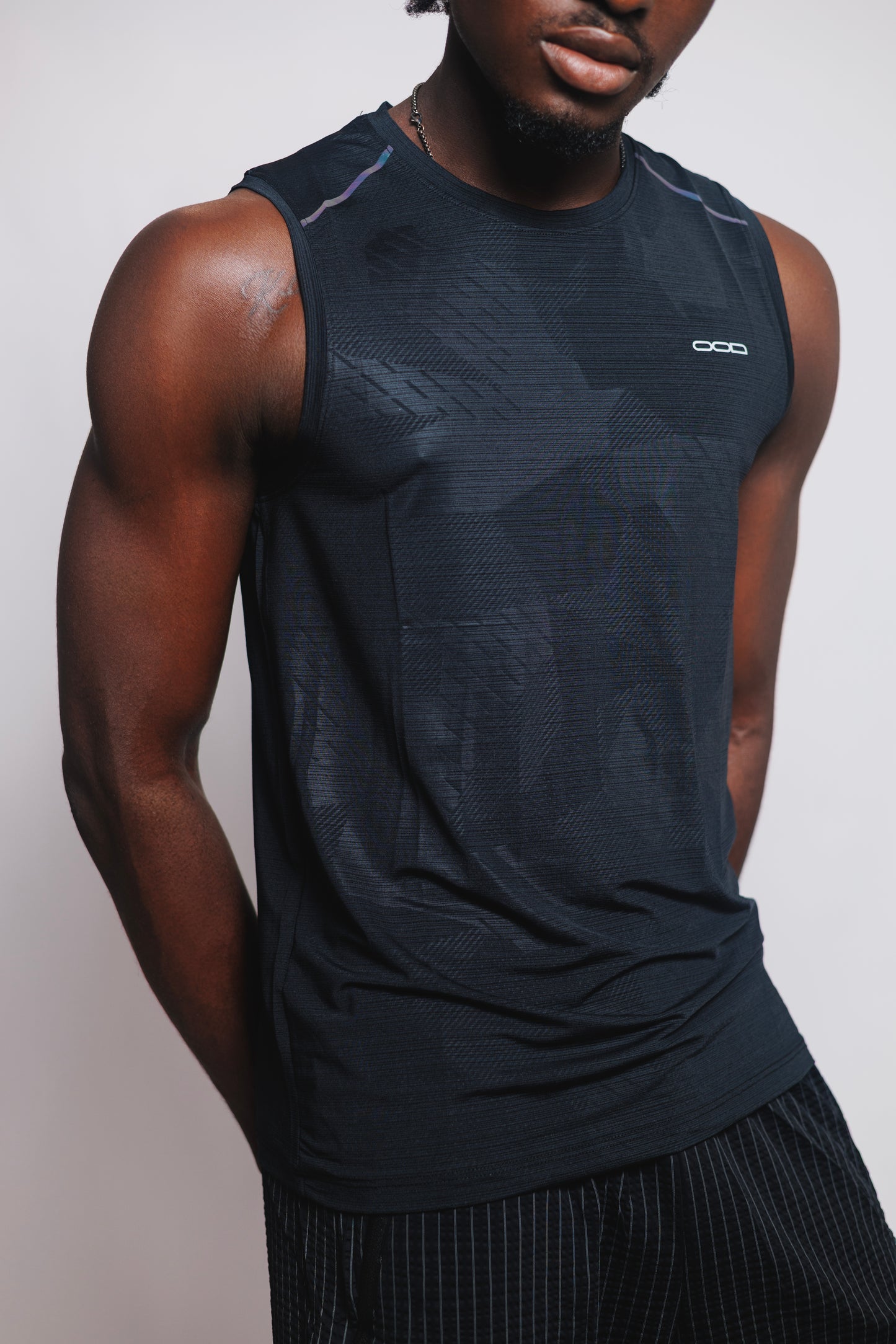 OOD Activ Core Muscle Tank in Jet Black