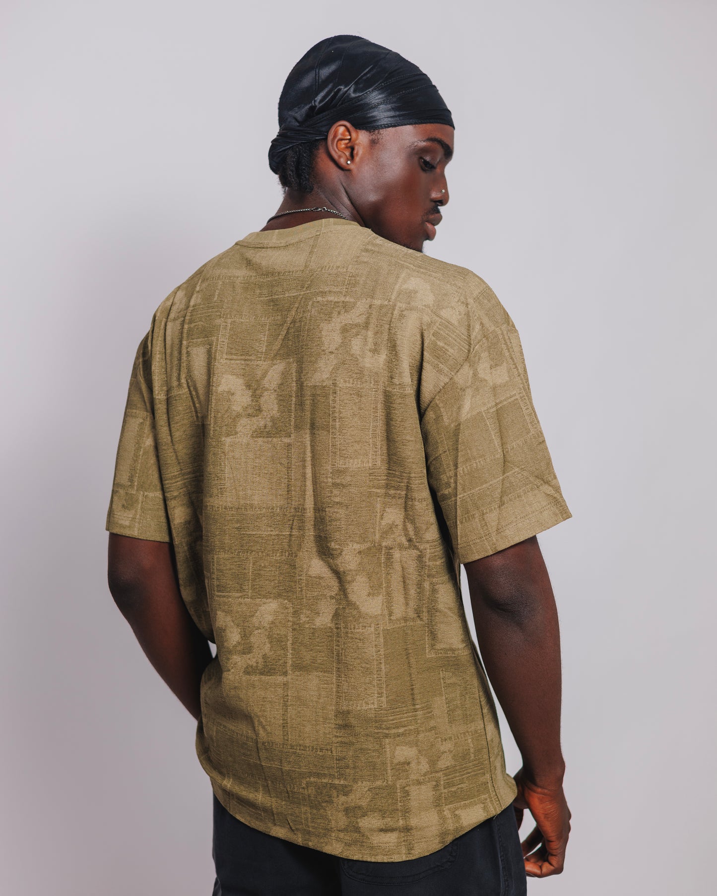 KP Jacquard Tee in Olive