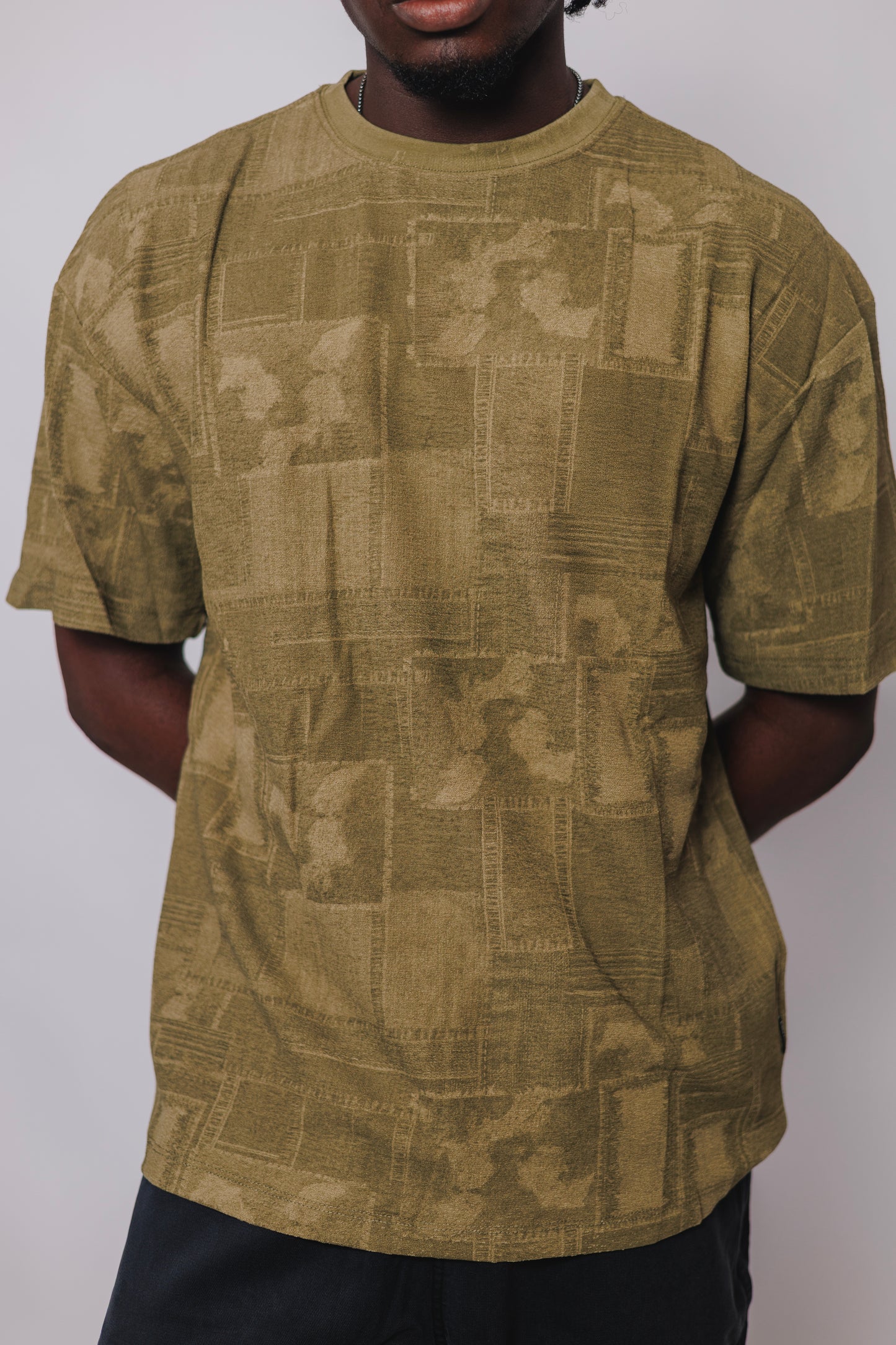 KP Jacquard Tee in Olive