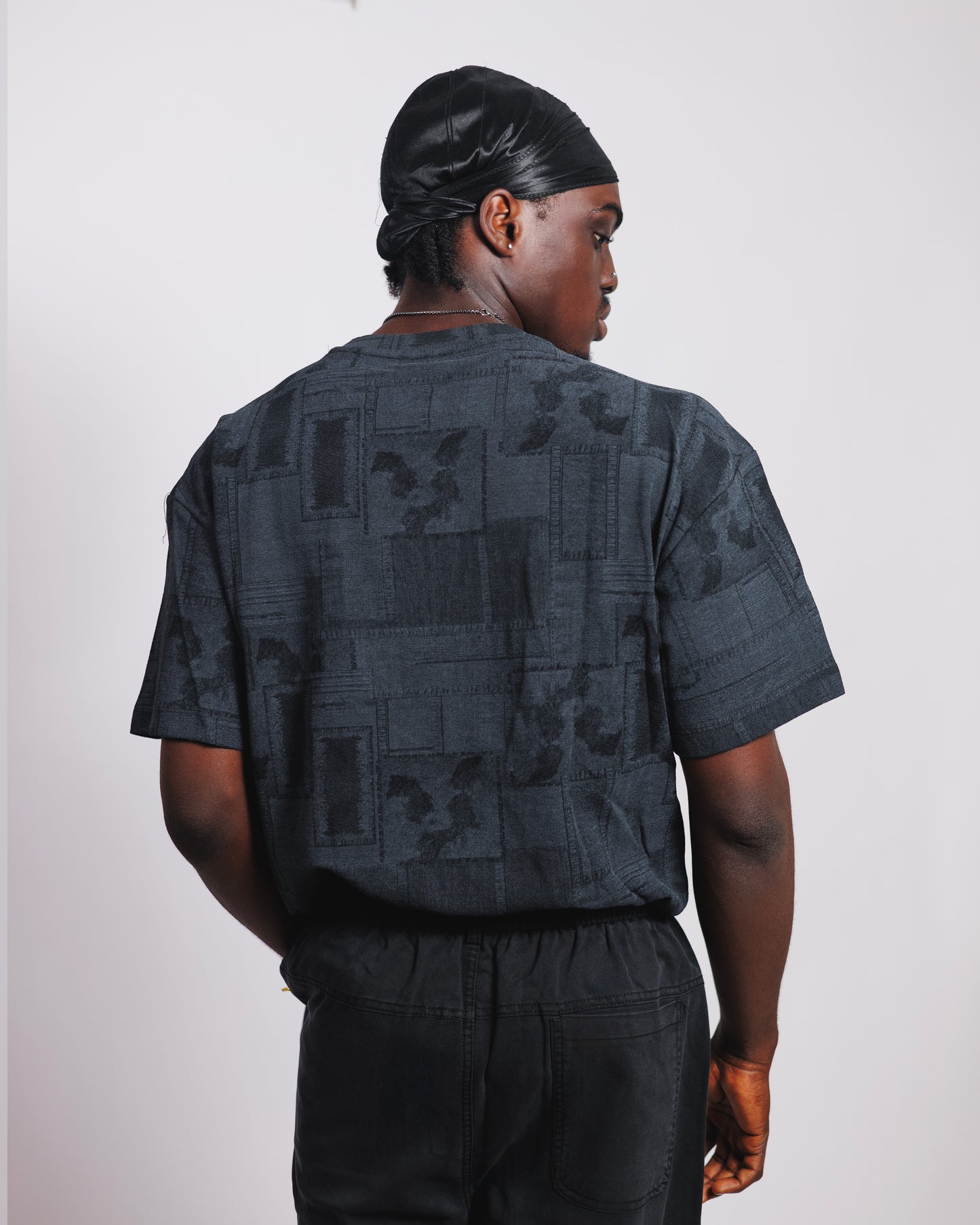 KP Jacquard Tee in Midnight