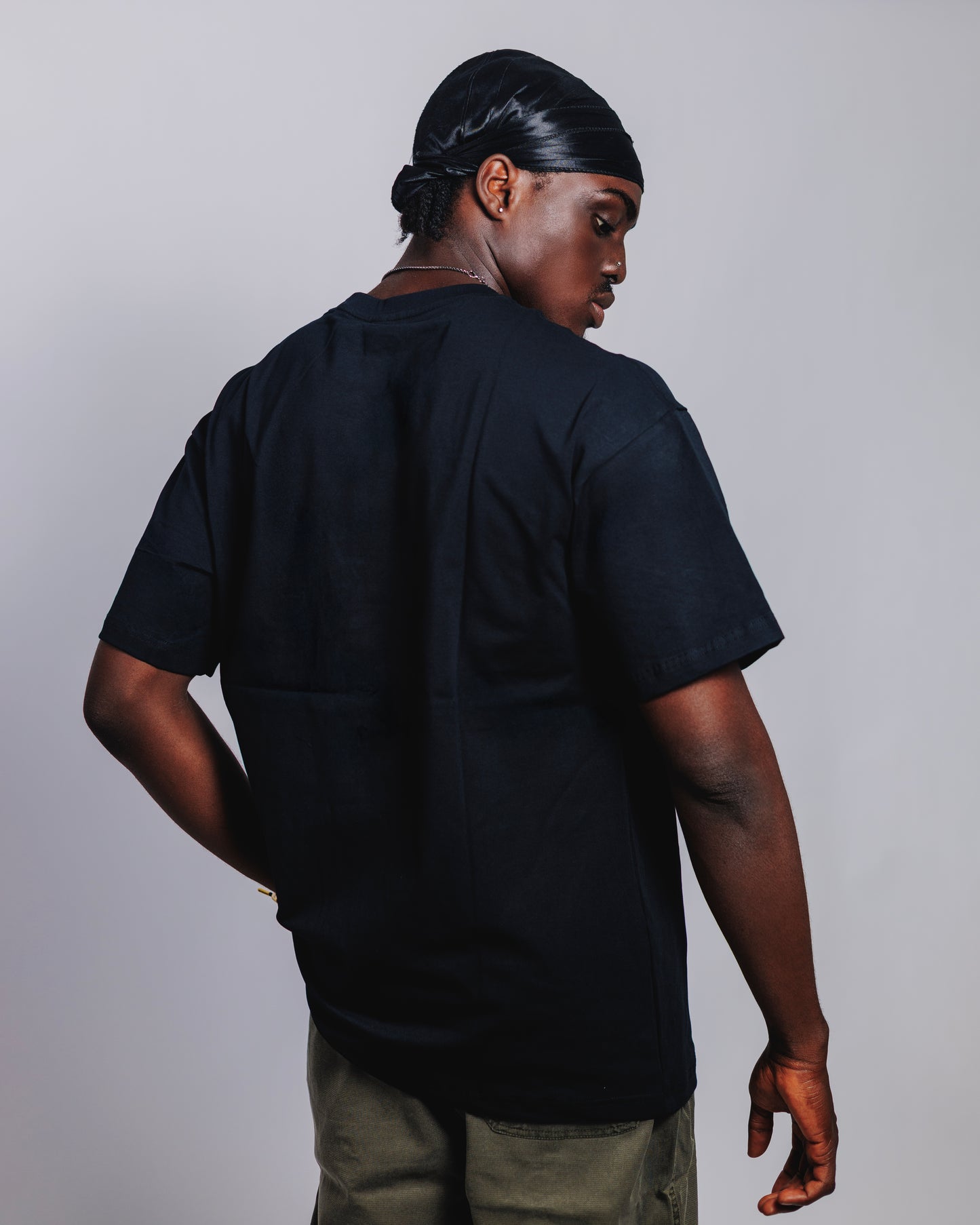 KP Chest Mark Tee in Black