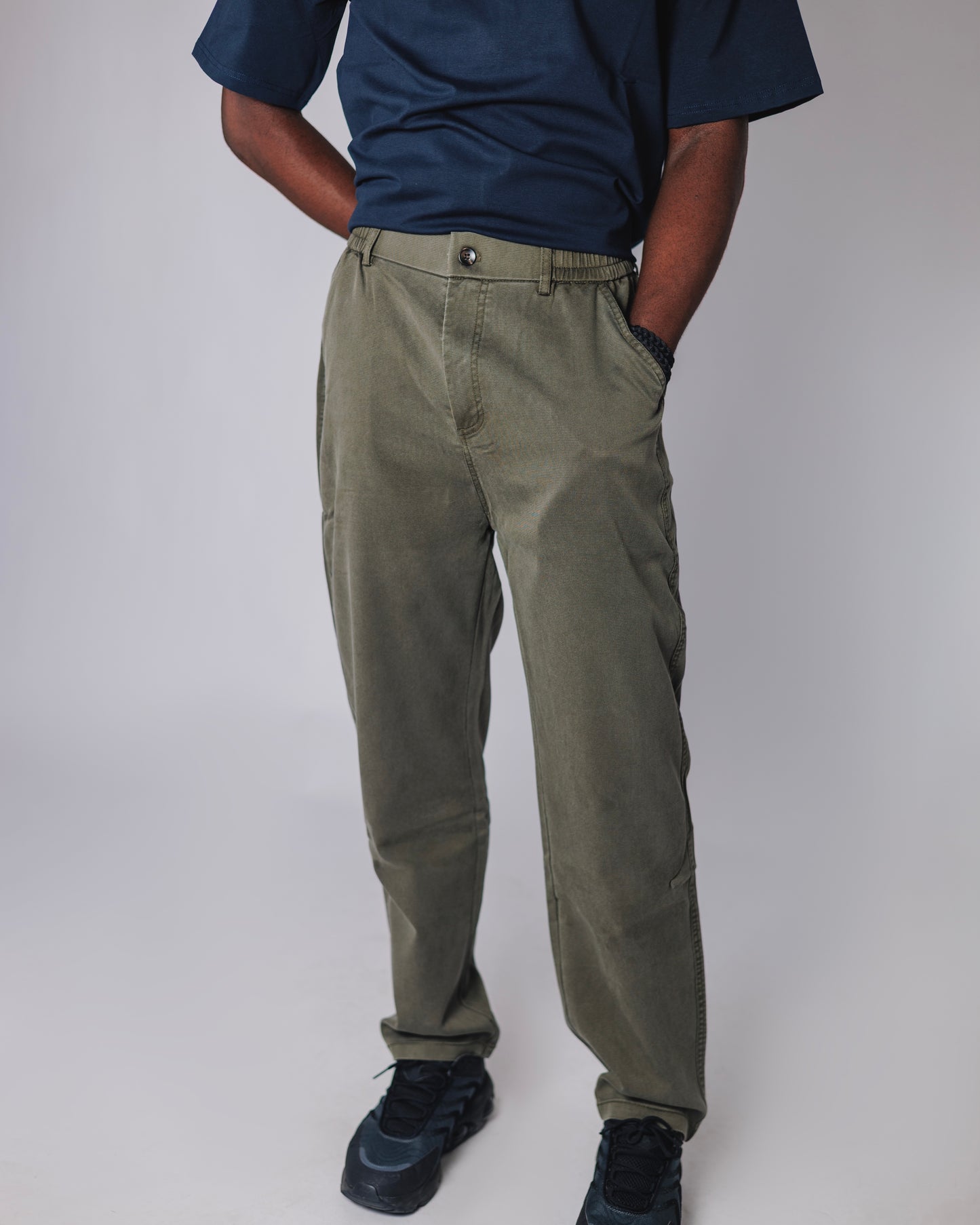 OOD Relaxed Fit Chinos in Olive