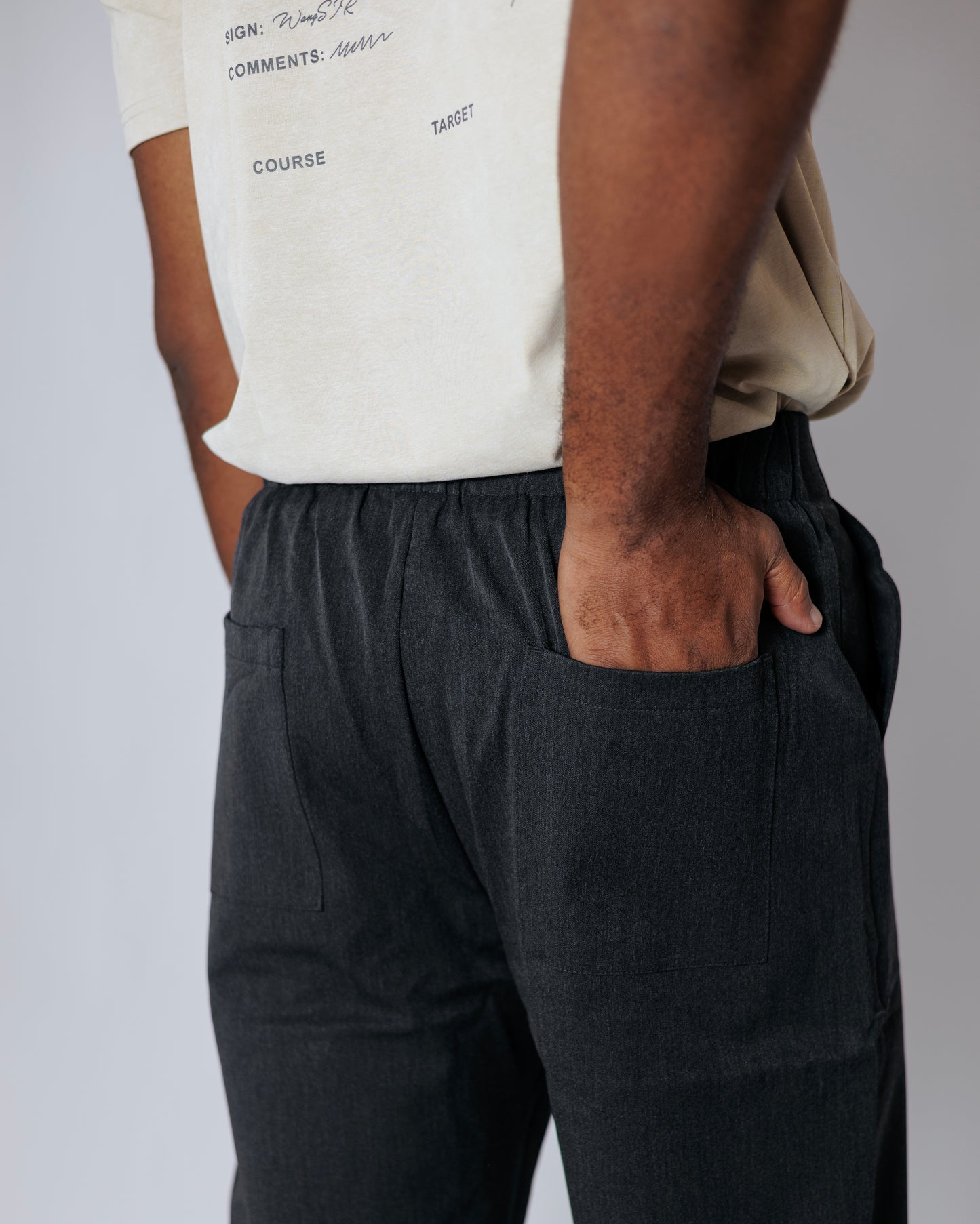OOD Tailored Trousers in Charcoal Grey