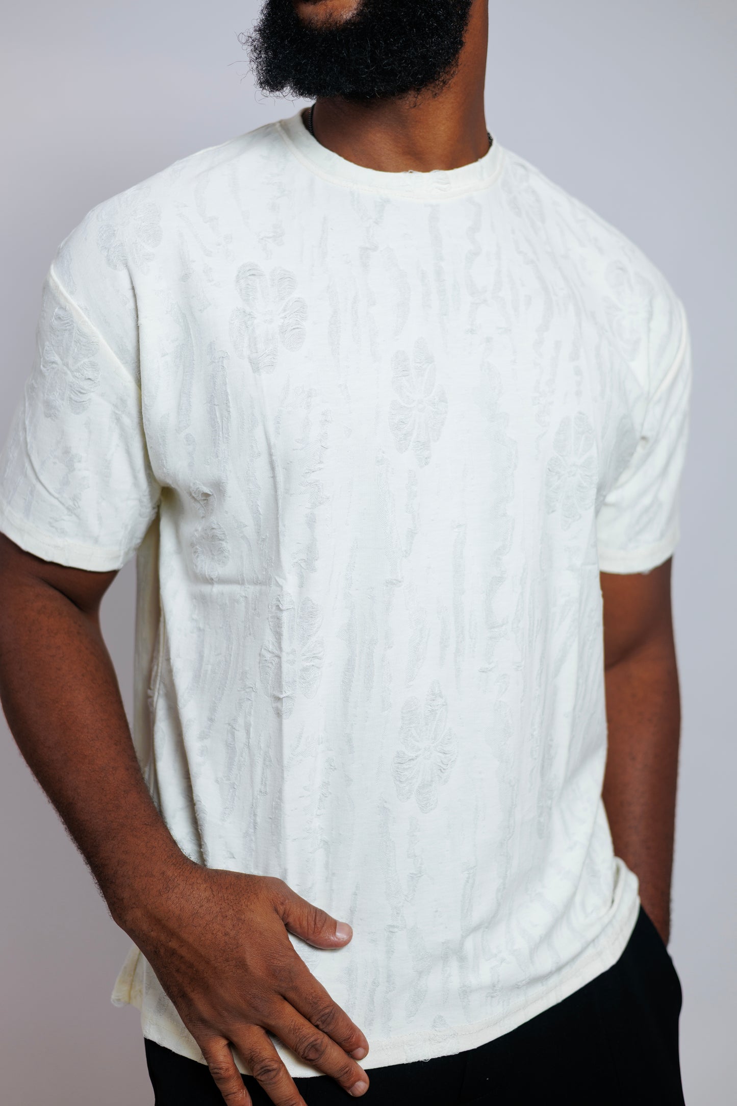 OOD Burnout Tee in Ecru