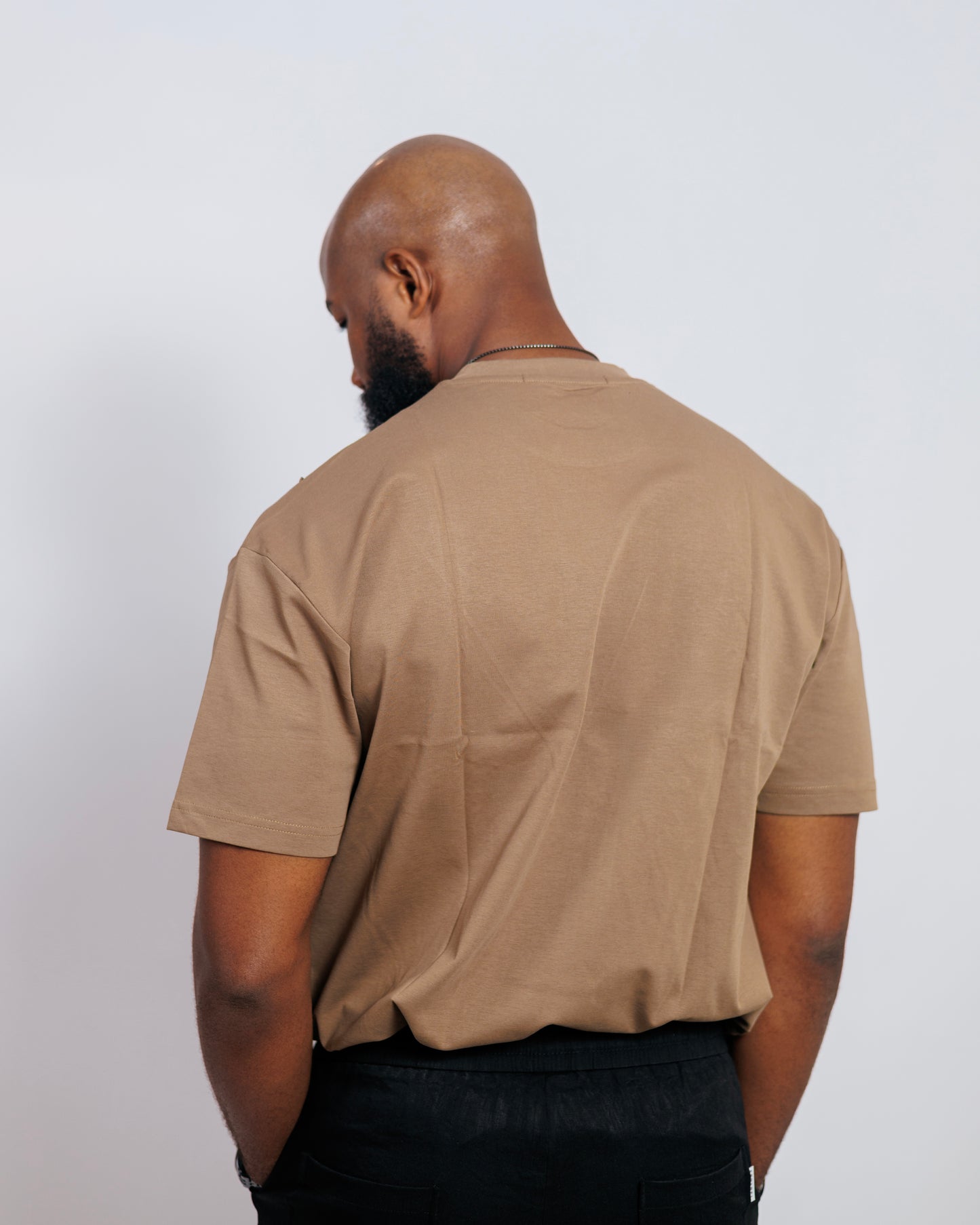 OOD Panel Detail Tee in Desert Khaki
