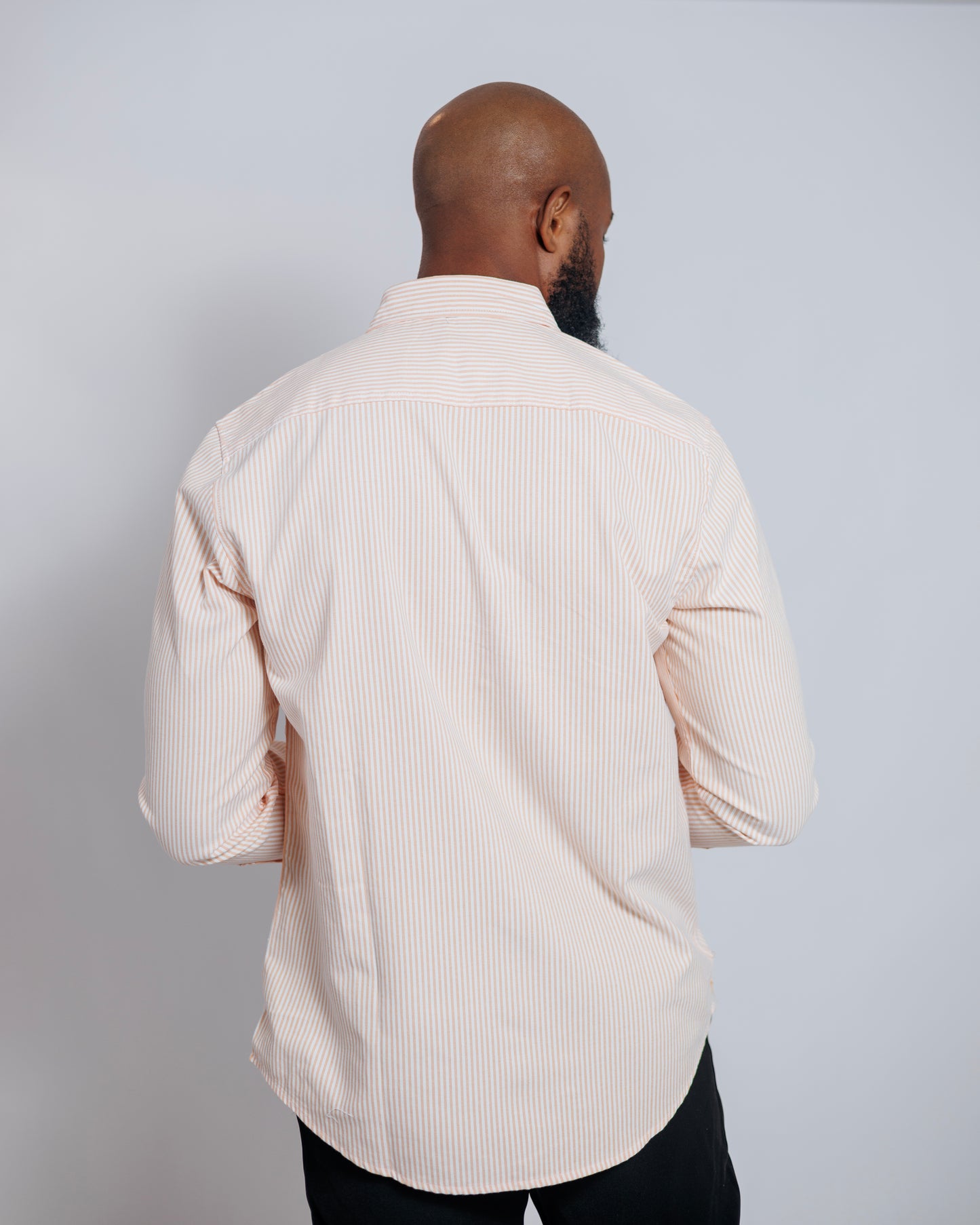 Old Eagle Pinstripe Shirt in Peach