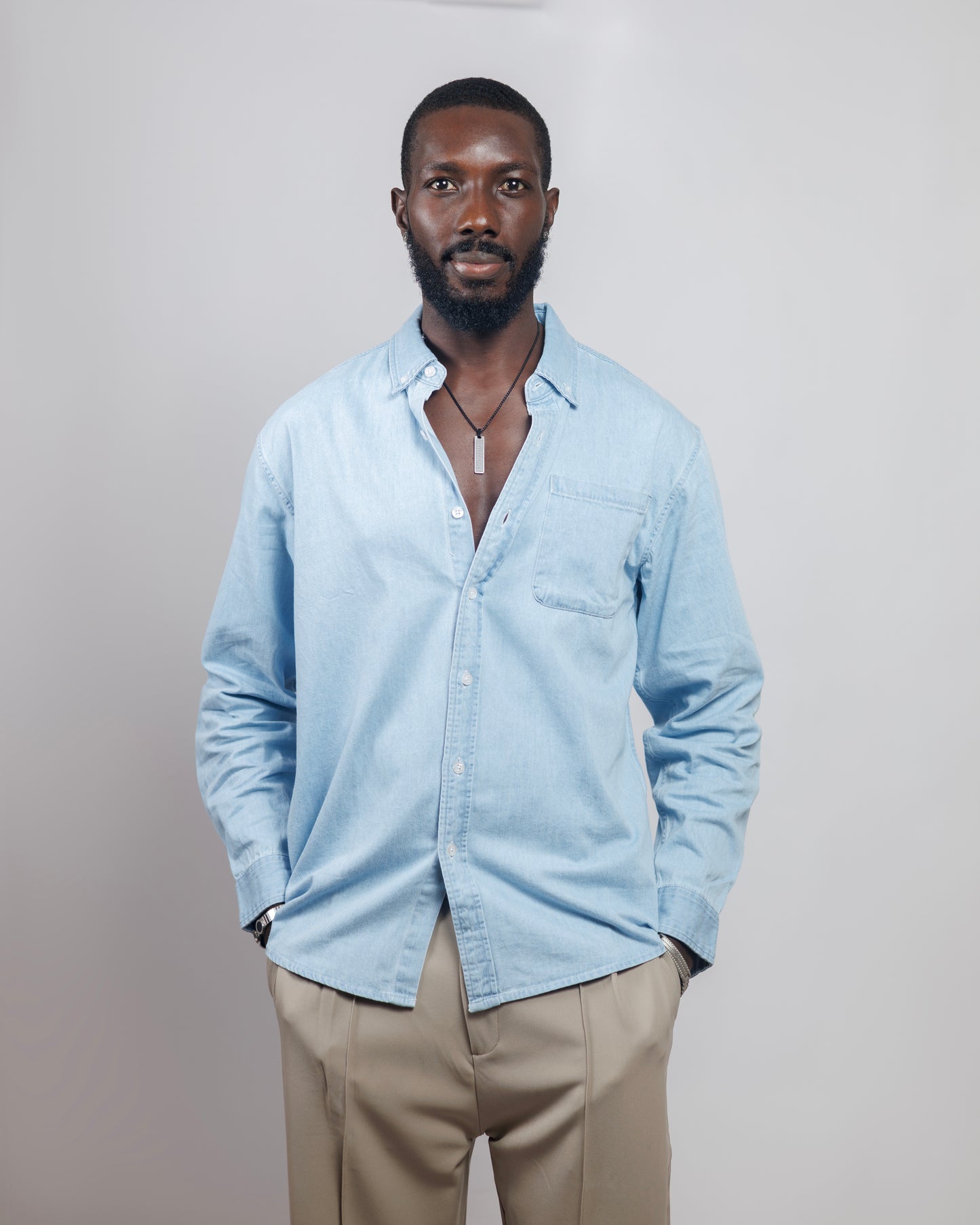 Ood Denim Shirt in Light Wash