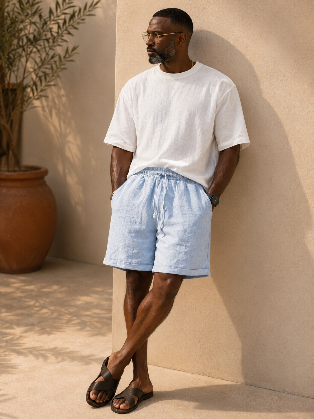 Ood Relaxed Linen Shorts
