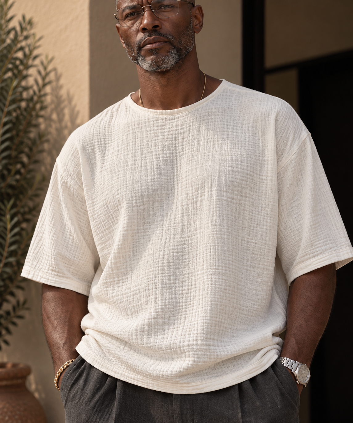 Crinkle Crew Tee