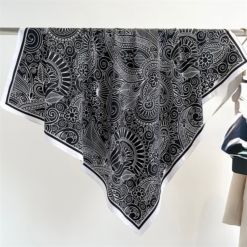 Midnight Atlas Silk Scarf