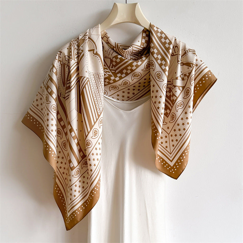 Steelwave Silk Scarf in Brown