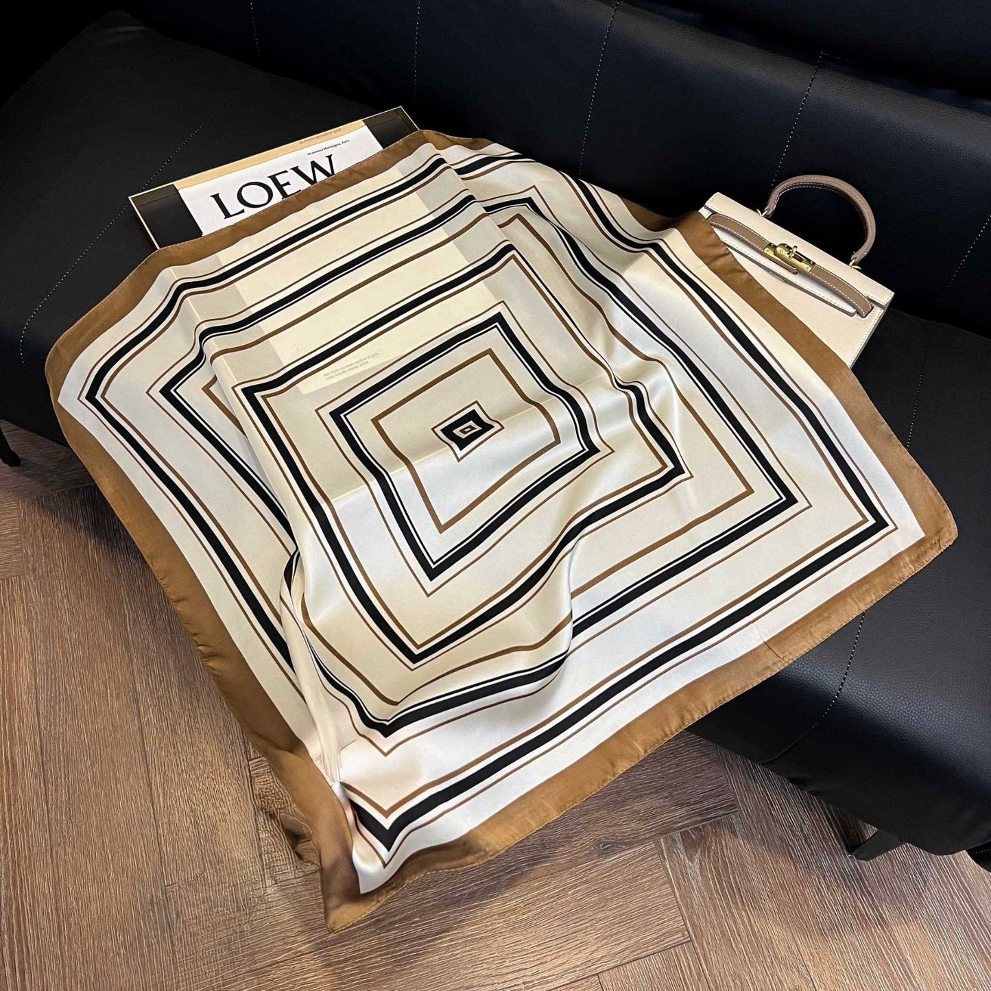 The Stripe Edit Mini Silk Scarf