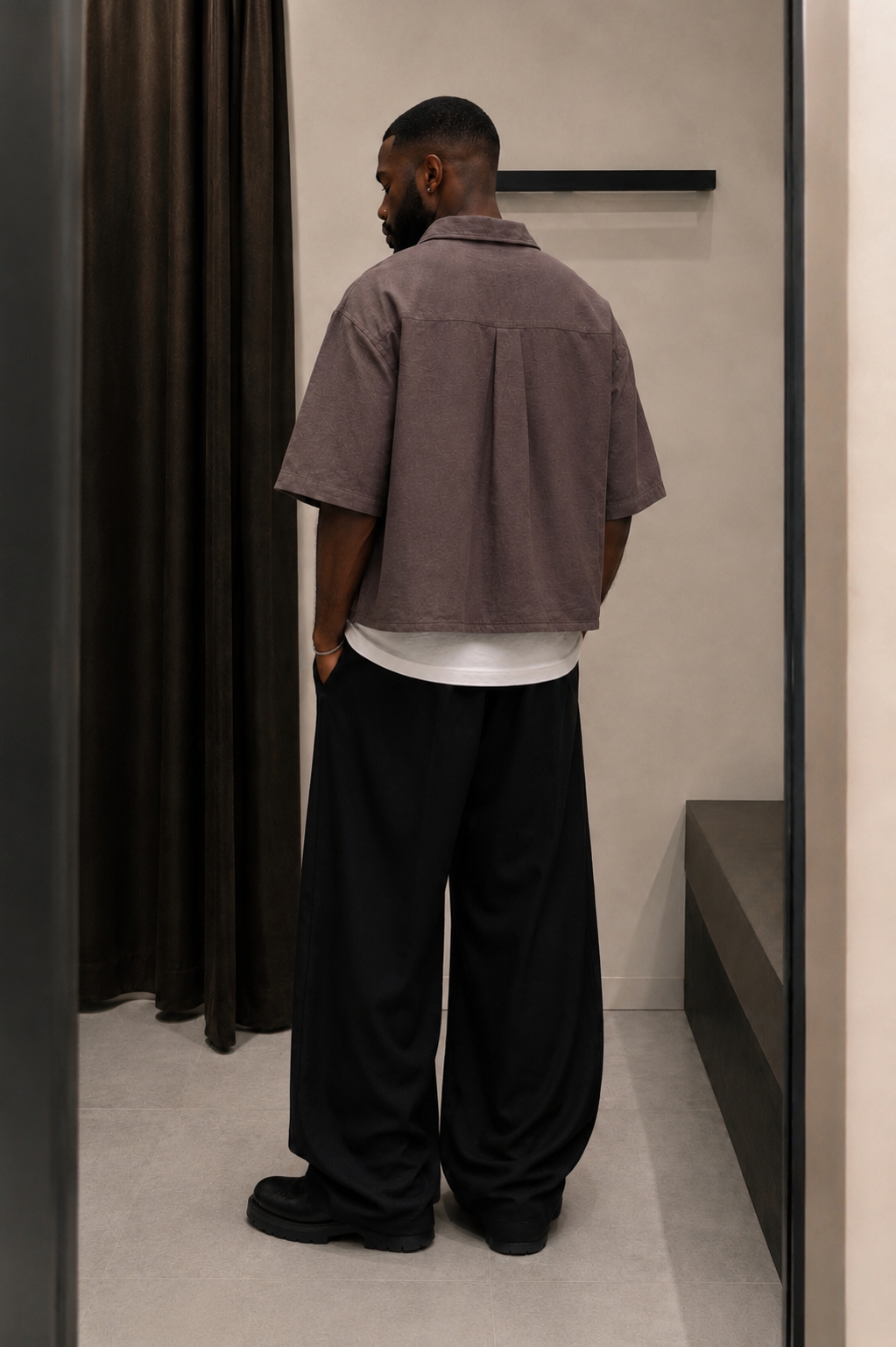 Ood Boxy Cropped Shirt