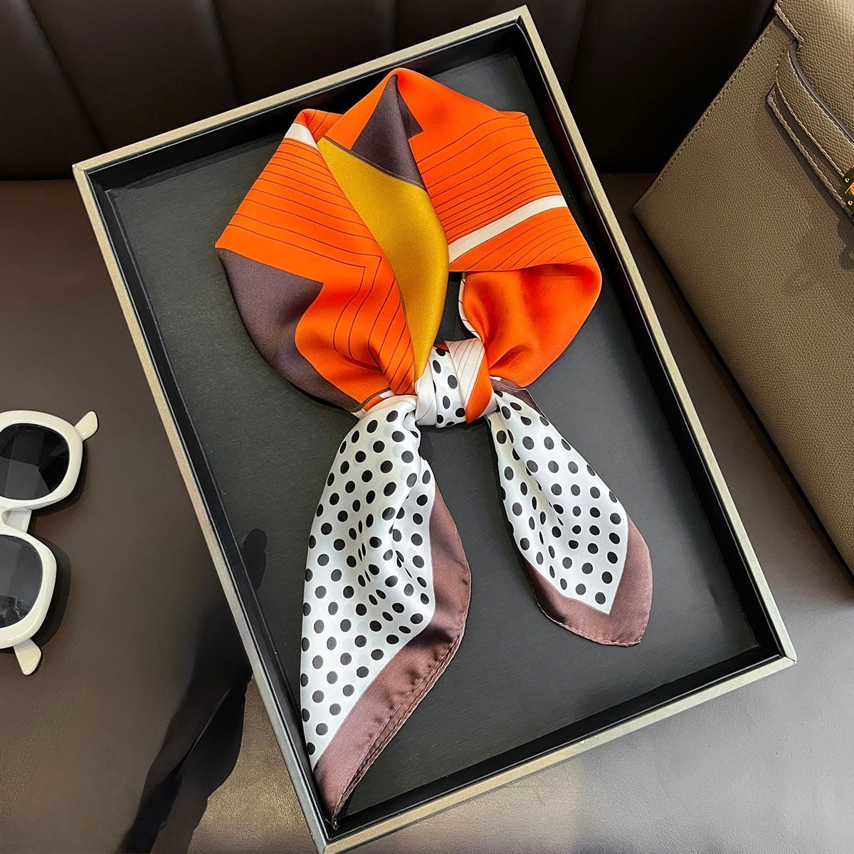 The Stripe Edit Mini Silk Scarf II