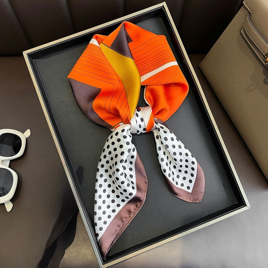 The Stripe Edit Mini Silk Scarf II