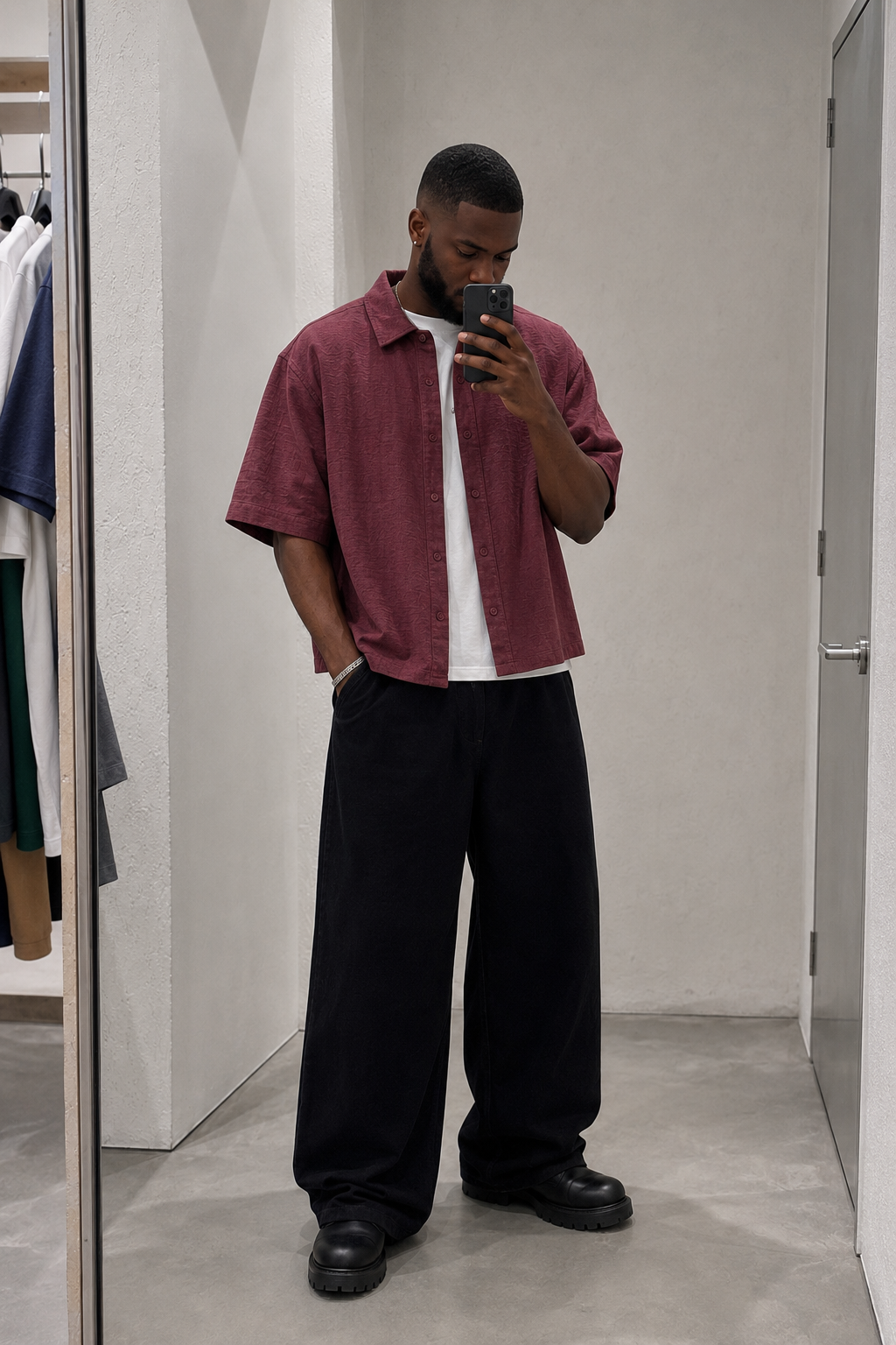 Ood Boxy Cropped Shirt