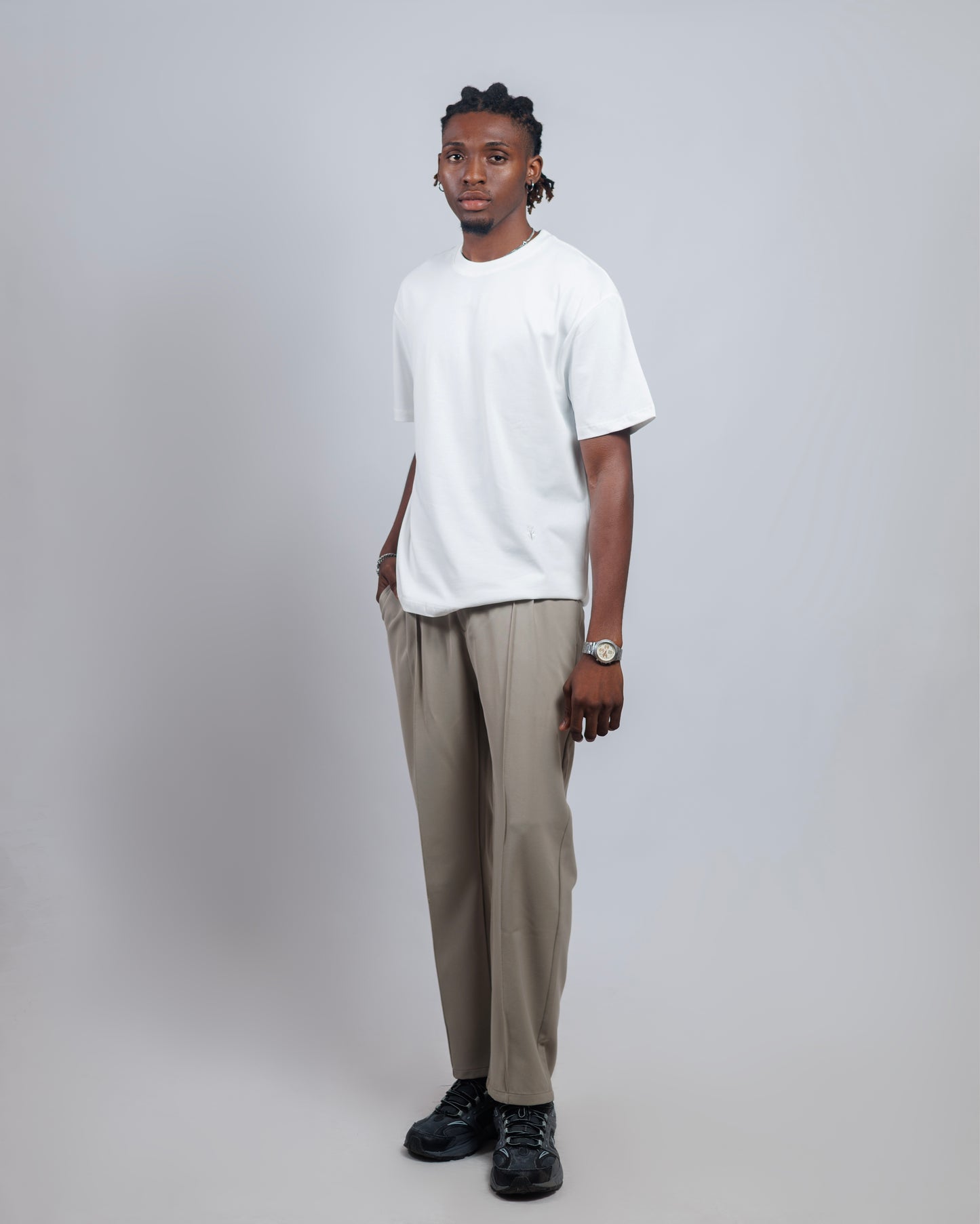 Ood Beetle Relaxed Tee in White