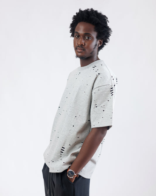 Ood Shard Oversized Tee in Grey