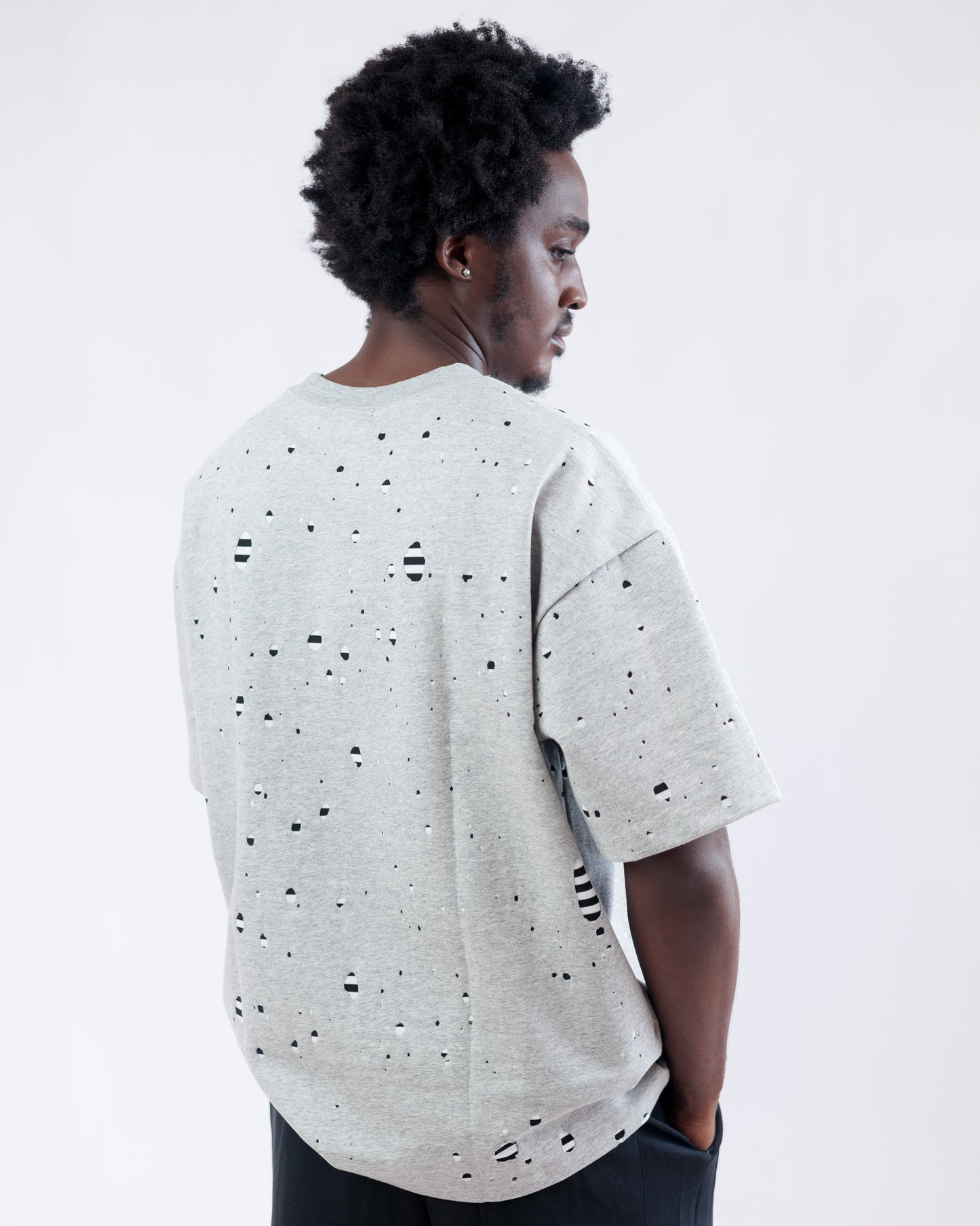 Ood Shard Oversized Tee in Grey