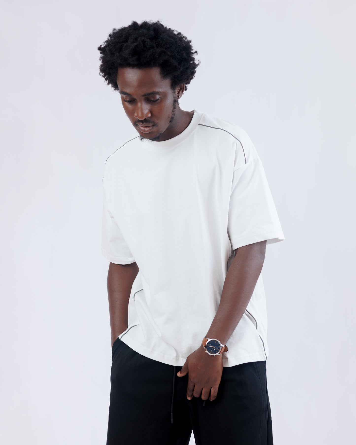 Ood Trace Oversized Tee in White