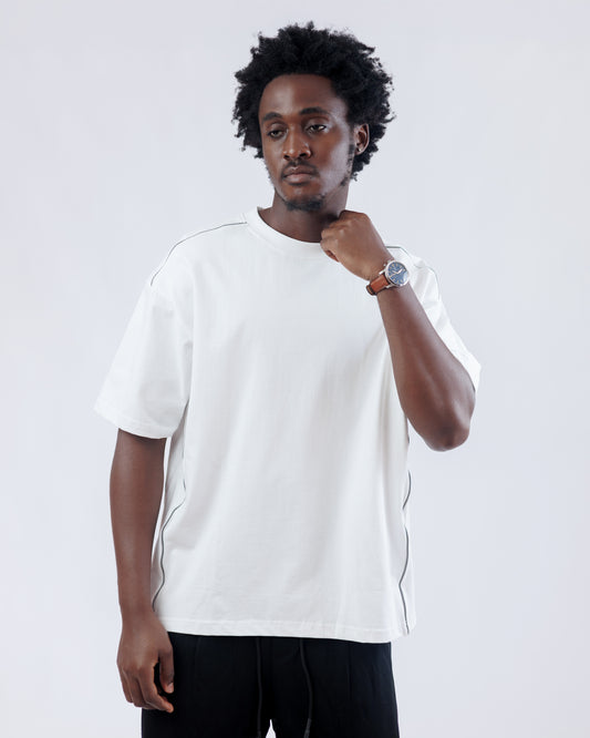 Ood Trace Oversized Tee in White