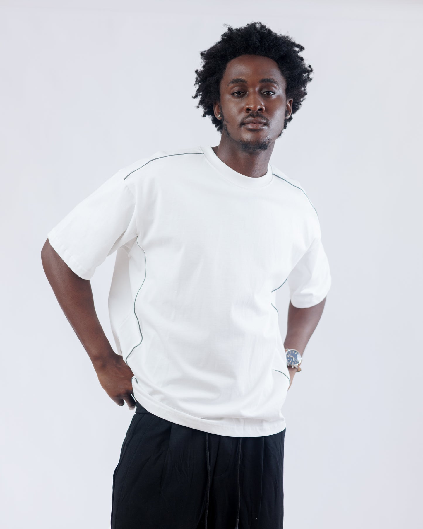 Ood Trace Oversized Tee in White