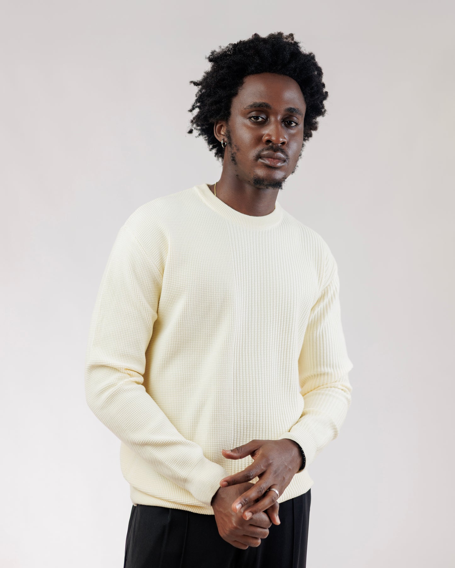 Ood Ridge Knit Sweater in Lemon Drop