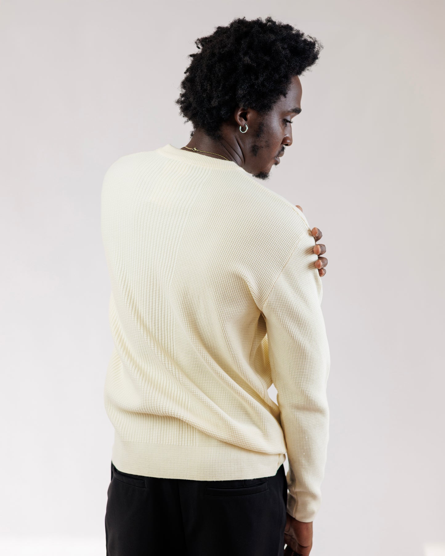 Ood Ridge Knit Sweater in Lemon Drop