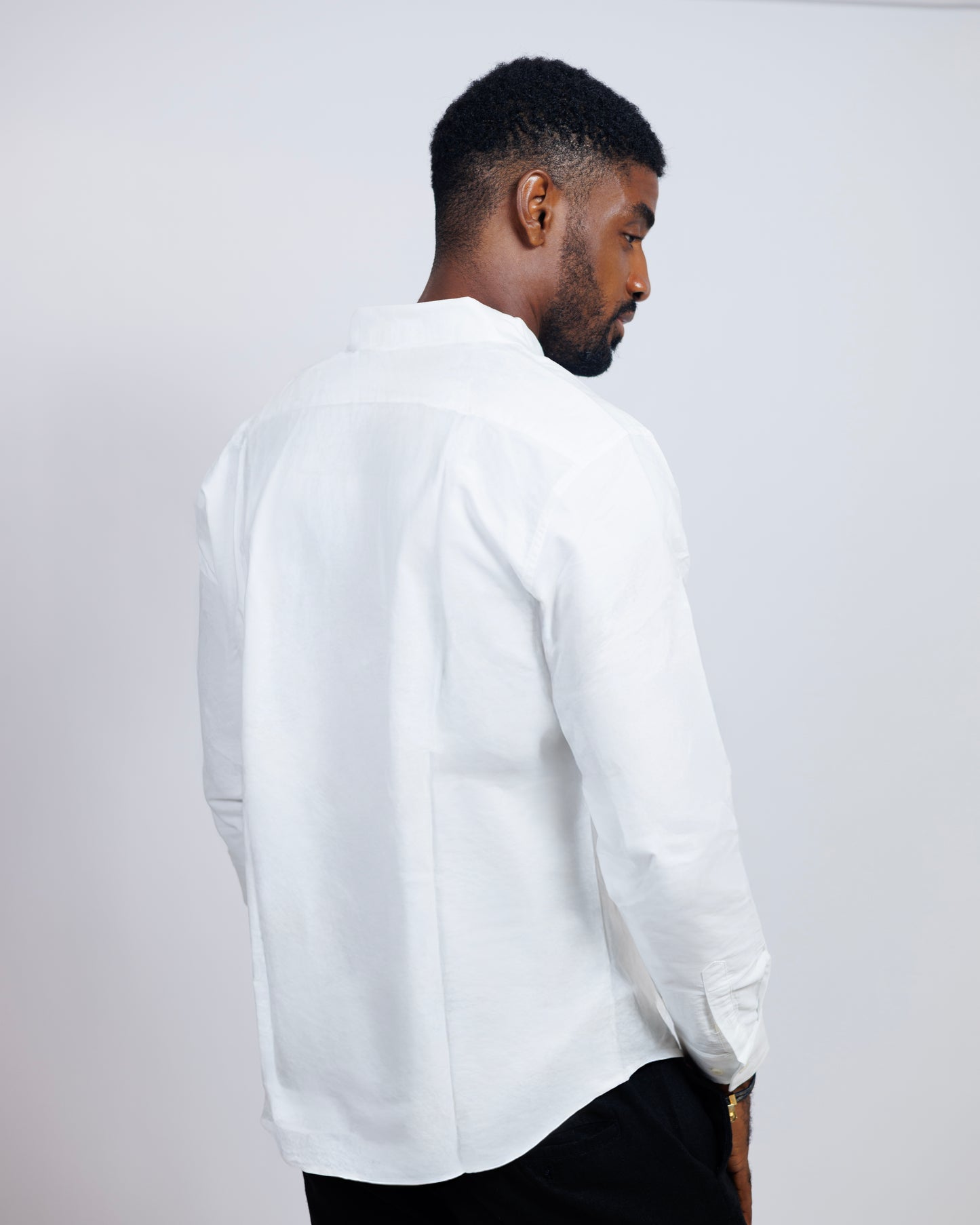 Classic Oxford Collar Shirt in White