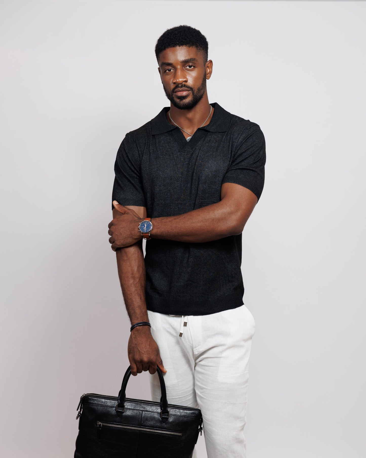 OOD Revere Polo Shirt in Black