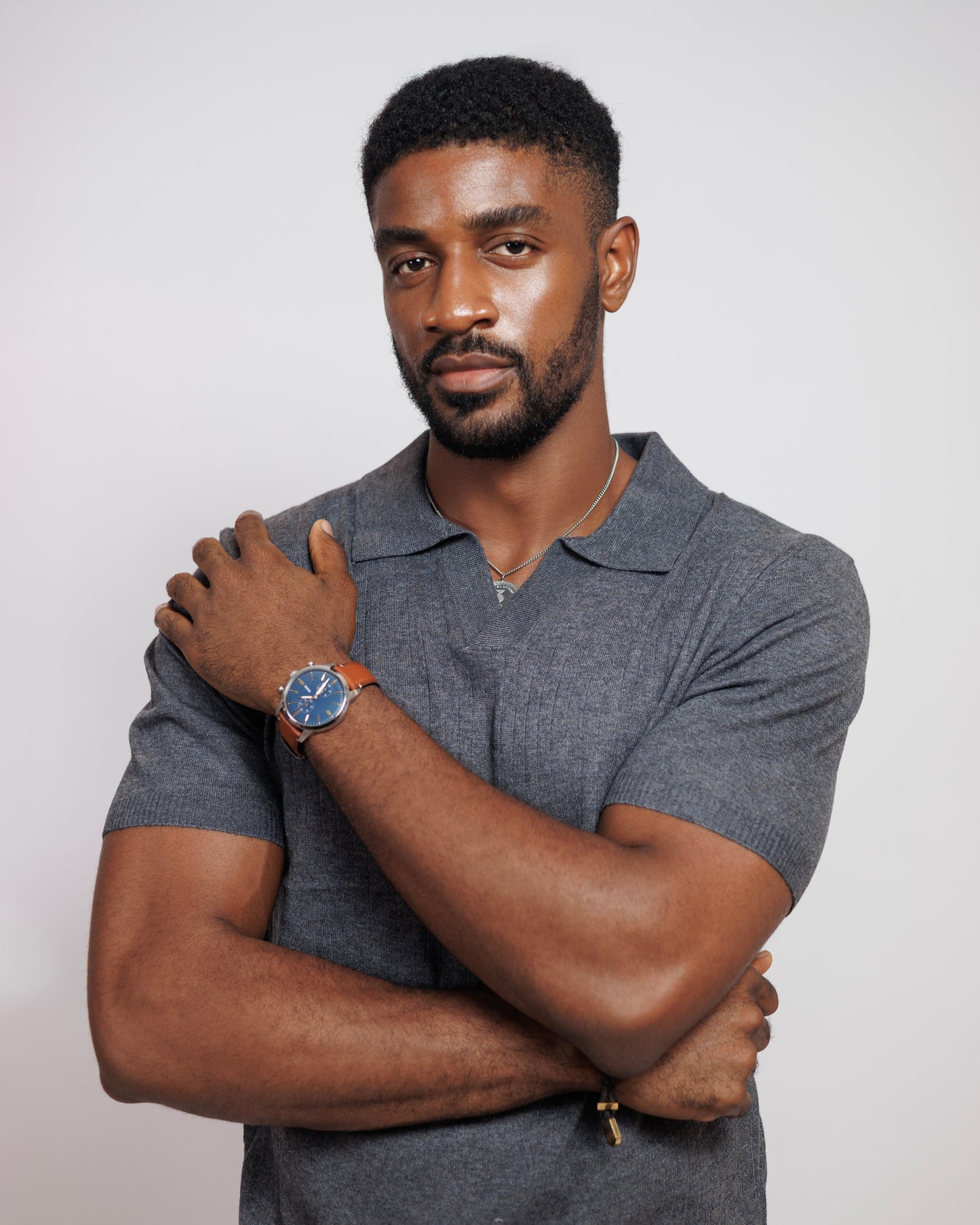 OOD Revere Polo Shirt in Charcoal Grey