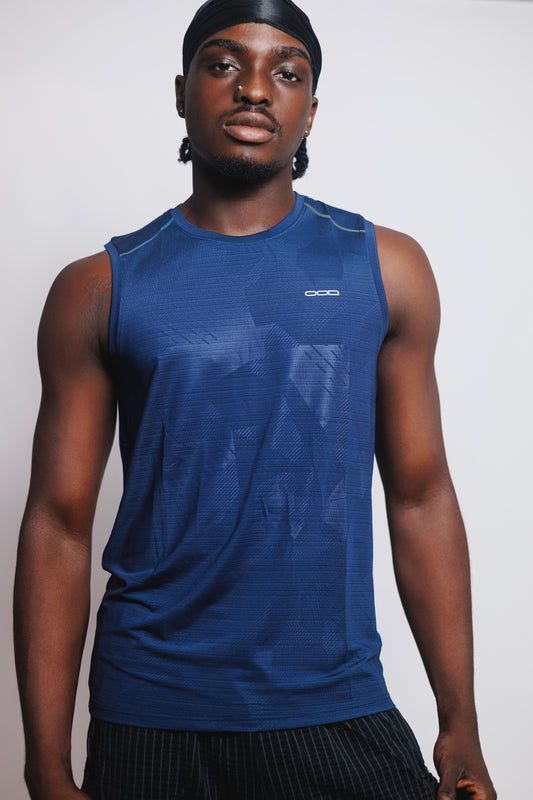 OOD Activ Core Muscle Tank in Cobalt Blue