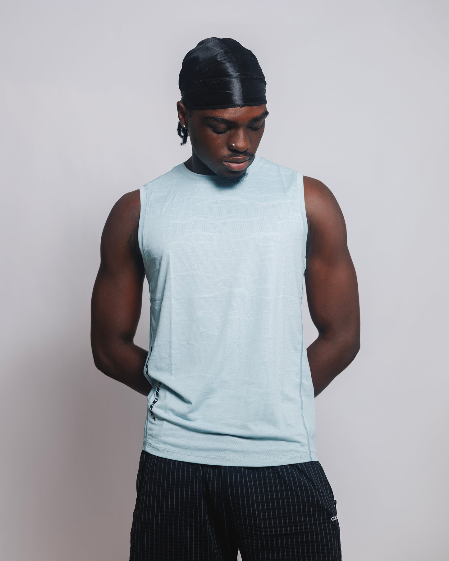 OOD Activ Anywhere Muscle Tank in Glacier Blue