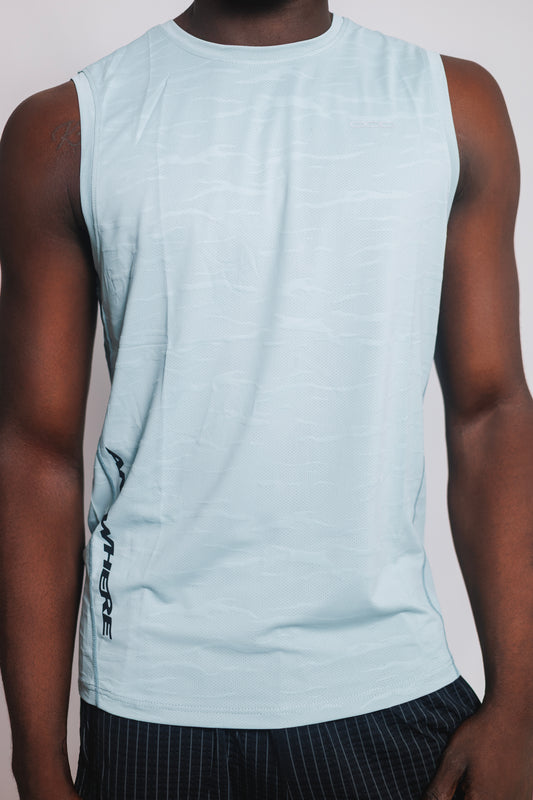OOD Activ Anywhere Muscle Tank in Glacier Blue