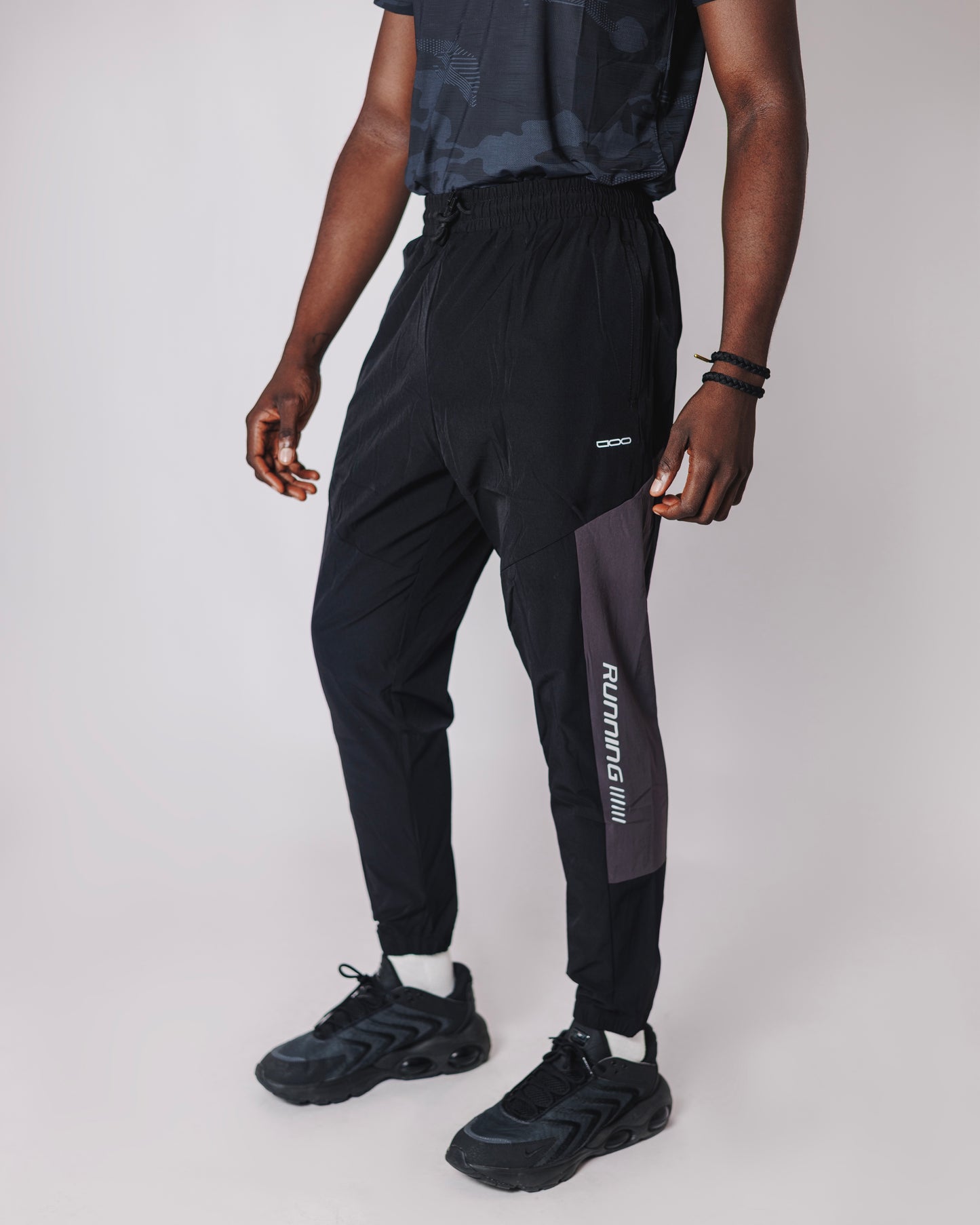 OOD Activ Running Track Pants in Jet Black