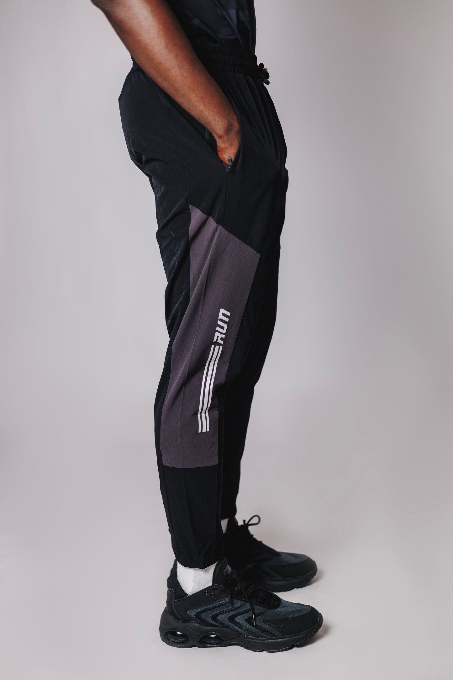 OOD Activ Running Track Pants in Jet Black