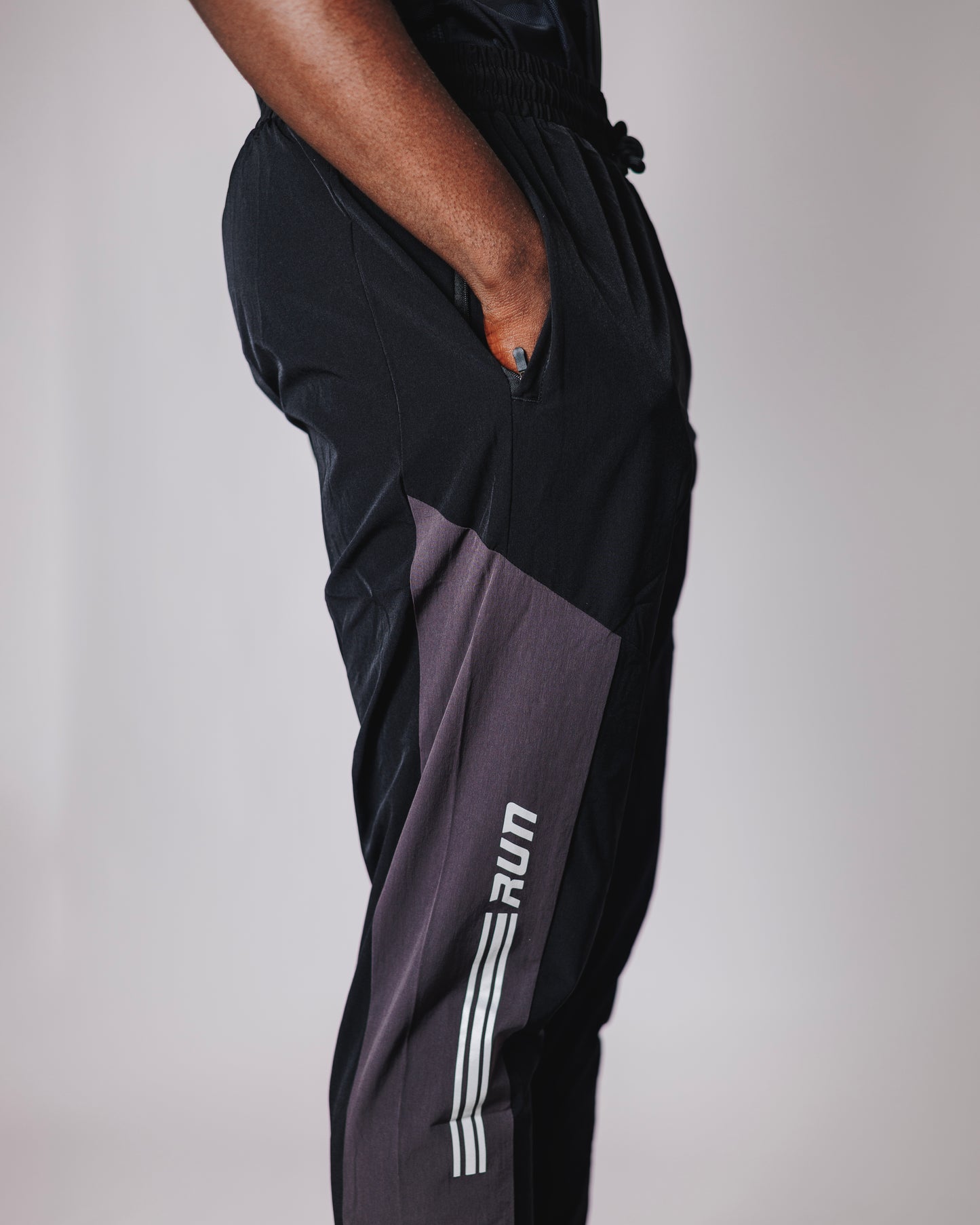 OOD Activ Running Track Pants in Jet Black