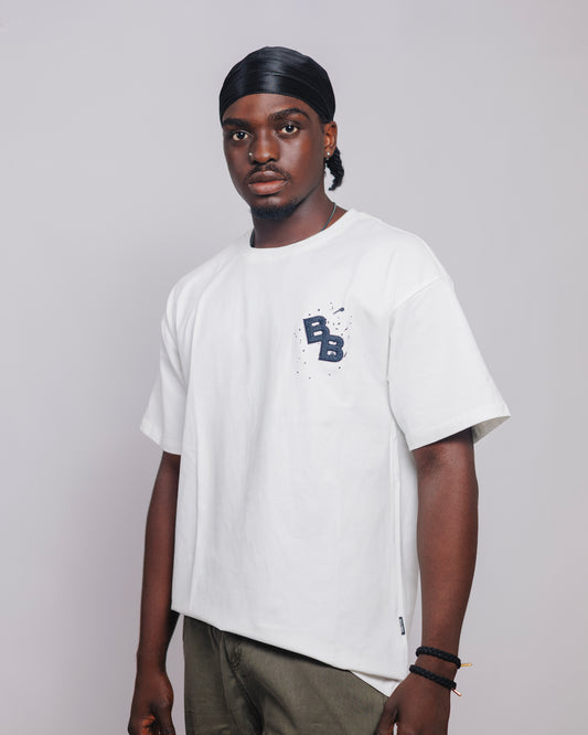 KP Chest Mark Tee in White