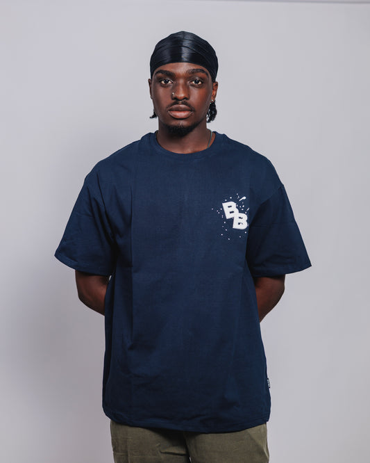KP Chest Mark Tee in Deep Navy