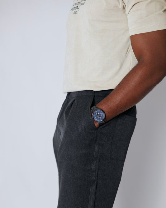 OOD Tailored Trousers in Charcoal Grey