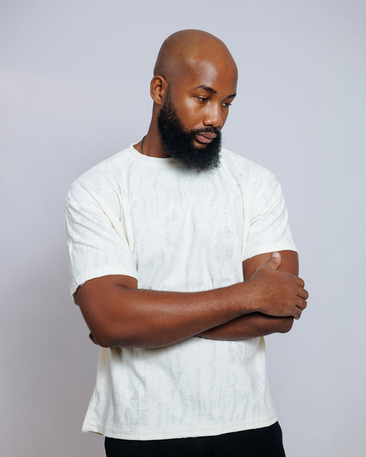 OOD Burnout Tee in Ecru