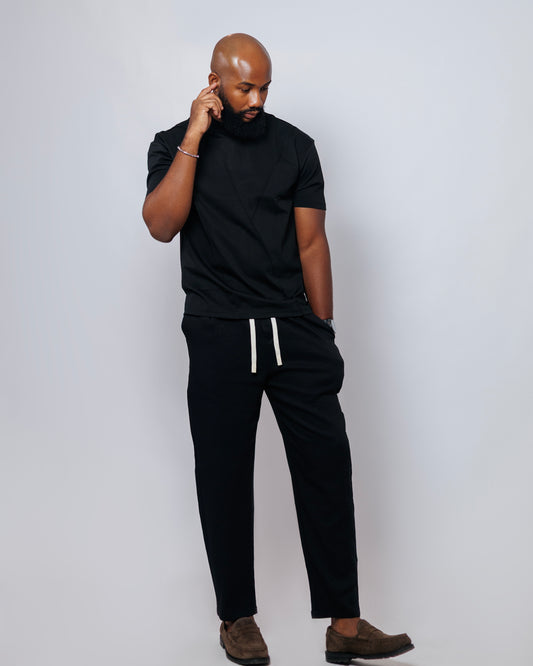OOD Lounge Trousers in Jet Black