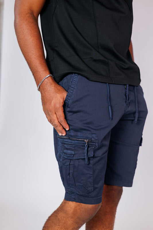 OOD Cargo Shorts in Marine Blue