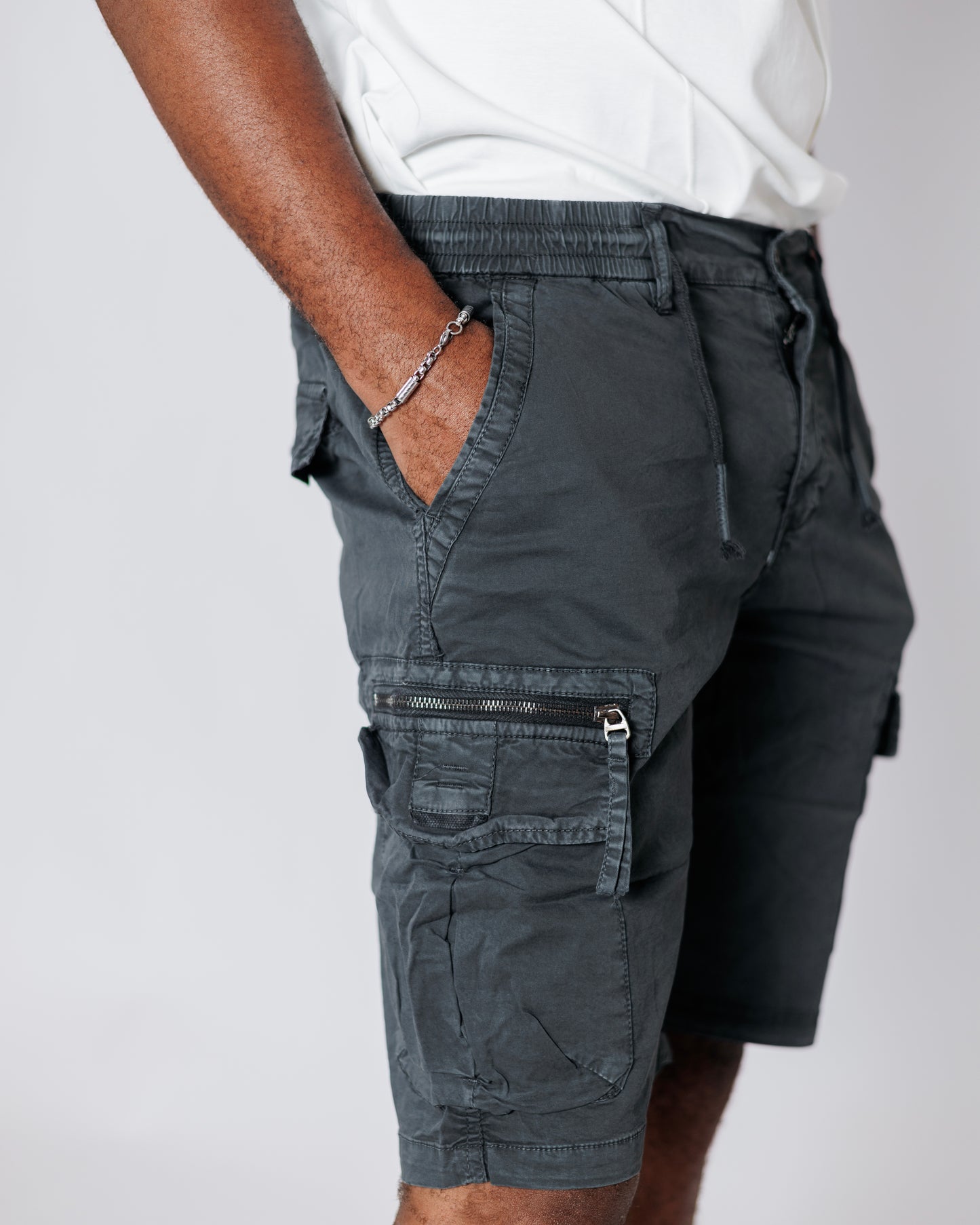 OOD Cargo Shorts in Steel Grey