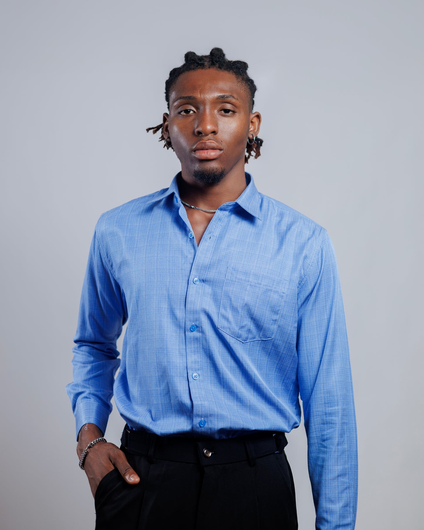 DNB Carlton Shirt in Light Blue