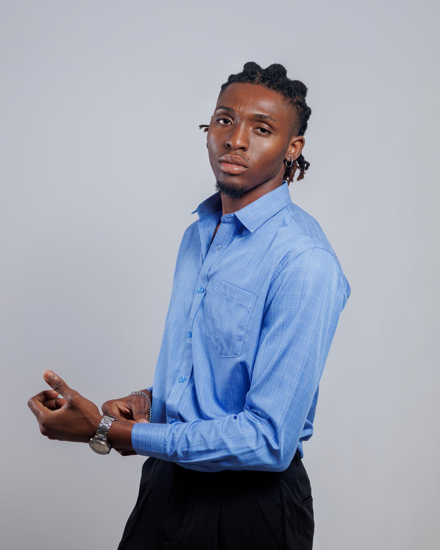 DNB Carlton Shirt in Light Blue